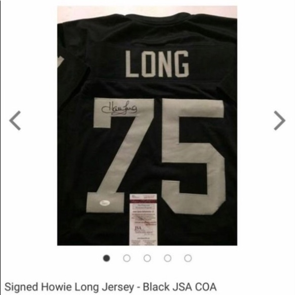 Autographed Howie Long ..Raiders Jersey
